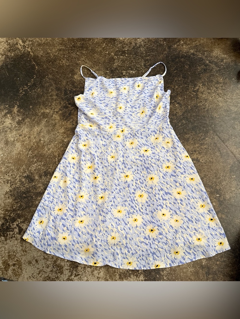 Gianni Bini Light Blue & Yellow Floral Sundress